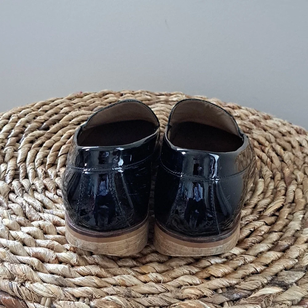 Everlane Womens The Modern Loafer Black Patent Leather Size 6.5‎ - Picture 5 of 10